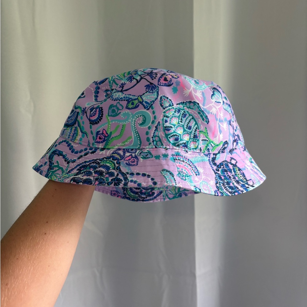 Lilly Pulitzer Paisley Bucket Hat - Pink and Blue